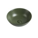 Waskom Luisa 41x41x15cm mat groen inclusief afvoerplug, Doe-het-zelf en Verbouw, Sanitair, Verzenden, Nieuw