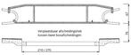 Verplaatsbaar afscheidingshek tussen twee boxafscheidingen,