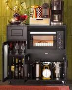 Wit Dressoir op Wielen met Lade & Glazen Deur – 89 cm, Huis en Inrichting, Verzenden, Nieuw