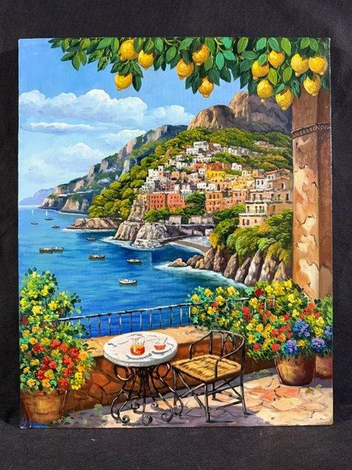 Giuseppe Longo (XX-XXI) - Sorrento, Antiek en Kunst, Kunst | Schilderijen | Klassiek