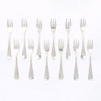 Zilverfabriek Voorschoten - Haags Lofje - Taartvork (12) -, Antiek en Kunst