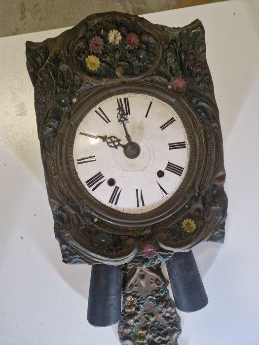 Comtoise klok - Legering, Messing - 1880-1920, Antiek en Kunst, Antiek | Klokken