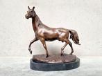 sculptuur, Paard - 27 cm - Marmer, Brons