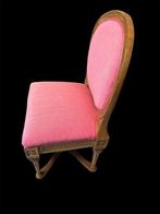 Bijzetstoel - Hout, Katoen, Antiek en Kunst