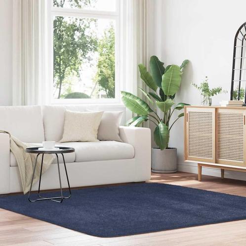 vidaXL Hoogpolig vloerkleed NAVARRA 200x200 cm polyester, Huis en Inrichting, Stoffering | Tapijten en Kleden, Blauw, Nieuw, Verzenden