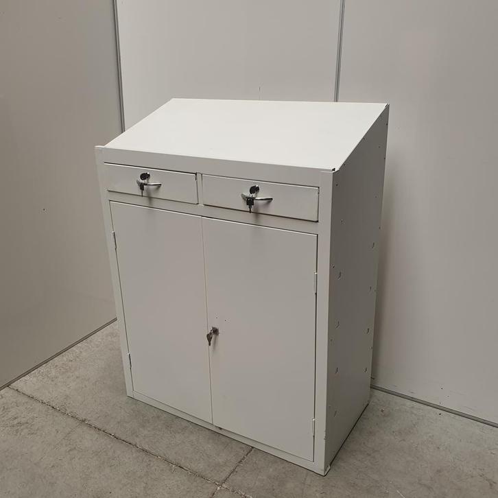 Lessenaar / metalen onderkast met lades - 120x92x46 cm, Huis en Inrichting, Kasten | Overige, Ophalen of Verzenden