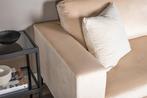 3-Zitsbank - Annicka - Beige - Fluweel - Jörn, Huis en Inrichting, Banken | Bankstellen, Verzenden, Nieuw