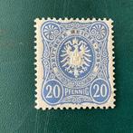 Duitse Rijk 1880 - 20 Pf dubbele adelaar vroege druk -, Gestempeld