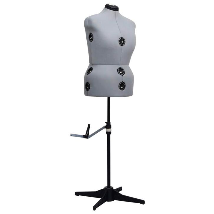 vidaXL Paspop verstelbaar vrouw maat 44-50 L grijs, Kleding | Dames, Kledinghangers, Nieuw, Verzenden