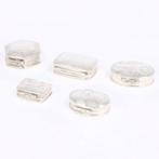 Pillendoosje (5) - .925 zilver, Antiek en Kunst