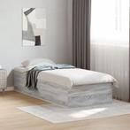 vidaXL Bedframe bewerkt hout grijs sonoma eikenkleurig, Eenpersoons, Verzenden, Nieuw, Grijs