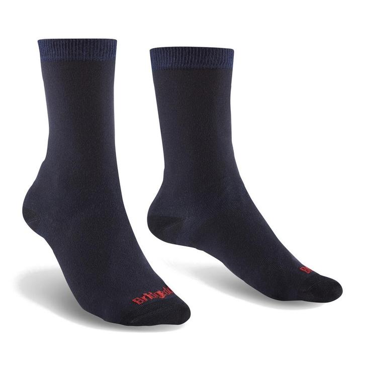Bridgedale Liner Coolmax Crew 2-pack  Navyblauw - Dames (35-, Sport en Fitness, Bergsport en Wandelen, Kleding, Nieuw, Verzenden