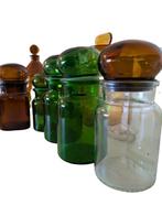 Pot (13) - Verre ambré - Apothekerspotten 1970, Antiek en Kunst