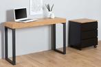 Design console OAK DESK 120cm eiken vintage metalen frame, Huis en Inrichting, Bureaus, Ophalen of Verzenden, Nieuw