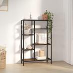 vidaXL Boekenkast 80x30x120 cm staal en bewerkt hout, Huis en Inrichting, Kasten | Boekenkasten, Verzenden, 100 tot 150 cm, Nieuw
