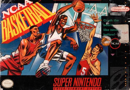 SNES NCAA Basketball (In doos) - Amerikaans, Spelcomputers en Games, Games | Nintendo Super NES, Zo goed als nieuw, Verzenden