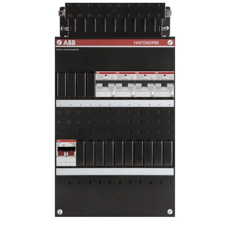 ABB busboard groepenkast 1 fase 4 aardlekautomaten 220 x 390, Doe-het-zelf en Verbouw, Elektra en Kabels, Nieuw, Ophalen of Verzenden