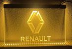 Renault neon bord lamp LED verlichting reclame lichtbak, Verzamelen, Verzenden, Nieuw