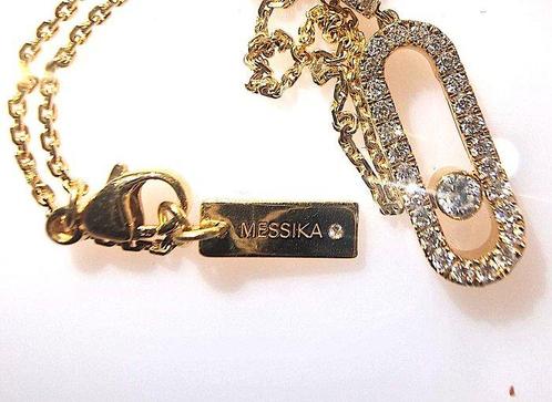 Messika - Ketting met hanger - 18 karaat Geel goud - 0.35ct., Sieraden, Tassen en Uiterlijk, Antieke sieraden
