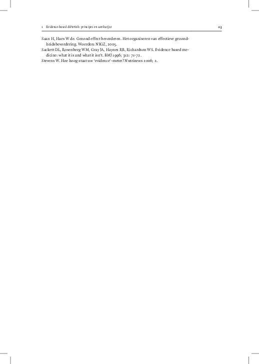 Evidence based dietetiek 9789031394203, Boeken, Schoolboeken, Zo goed als nieuw, Verzenden