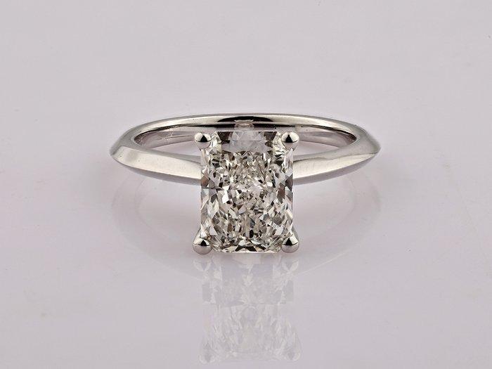 Ring - 14 karaat Witgoud - 2.52ct. tw. Diamant (Lab-grown), Sieraden, Tassen en Uiterlijk, Ringen