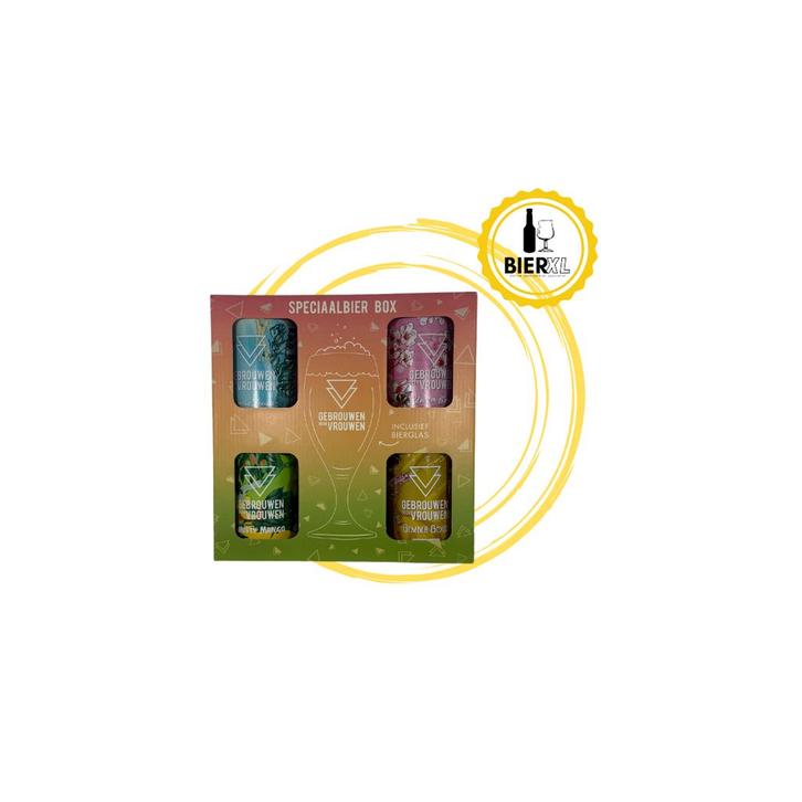 Gebrouwen Door Vrouwen - Gift Box + Glas, Verzamelen, Biermerken