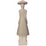 Beeld, abstract beige beeld - 31.5 cm - Aardewerk, Antiek en Kunst