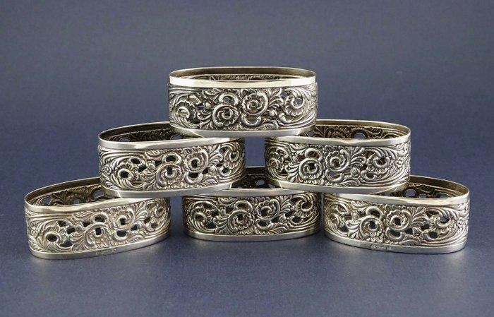 GERO - Georg Nilsson - Servetring - set van 6 diner, Antiek en Kunst, Antiek | Meubels | Tafels