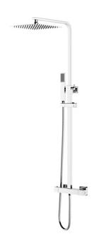 Regendoucheset Quadro vierkant 22 cm douchekop chroom, Doe-het-zelf en Verbouw, Sanitair, Ophalen of Verzenden, Nieuw, Chroom