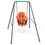 vidaXL Peuterschommelset met veiligheidsharnas oranje, Kinderen en Baby's, Speelgoed | Buiten | Speeltoestellen, Verzenden, Nieuw