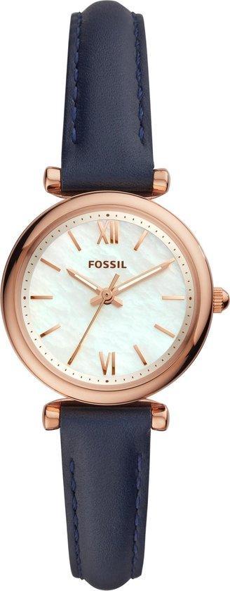 Fossil Carlie ES4502 Dameshorloge 28 mm - Rosékleurig, Sieraden, Tassen en Uiterlijk, Horloges | Dames, Verzenden