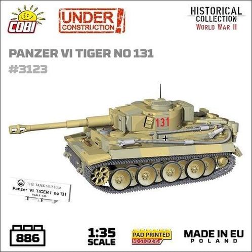COBI 3123 Panzer VI Tiger 131 (Leger bouwsets), Kinderen en Baby's, Speelgoed | Bouwstenen, Nieuw, Verzenden