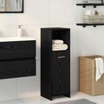 vidaXL Badkamerkast Zwart Eiken 30x30x95 cm Bewerkt Hout, Verzenden, Nieuw, Minder dan 100 cm