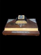 Unknown - Bureauset (2) - Hout, Porselein, Been