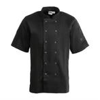 Horeca koksbuis - chef zwart - korte mouwen - XS-3XL, Verzenden, Nieuw in verpakking