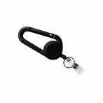 Sleutelhanger met karabijnhaak - 9cm - Met sleutelring - Zwa, Ophalen of Verzenden, Nieuw, 50 tot 100 mm, Overige typen