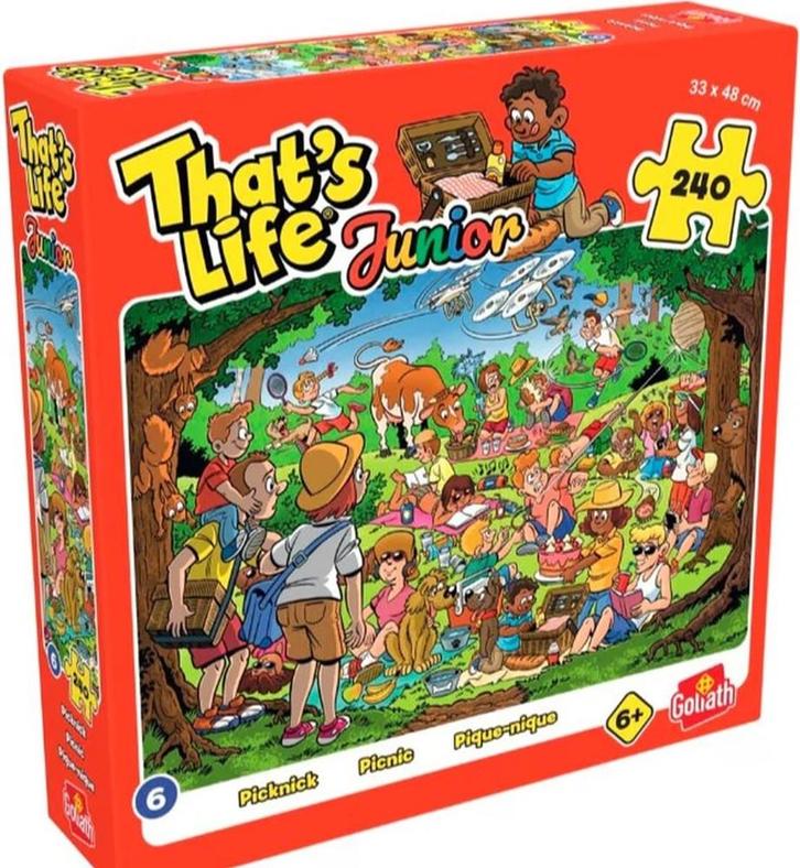 That’s Life Junior Picnic (240 stukjes) | Goliath - Puzzels, Hobby en Vrije tijd, Denksport en Puzzels, Nieuw, Verzenden