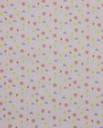 Poplin Katoen Bloemetjes Glitter Roze, Nieuw, Roze