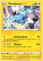 Thundurus 052/198 holo Chilling Reign, Hobby en Vrije tijd, Ophalen of Verzenden, Nieuw, Losse kaart, Foil