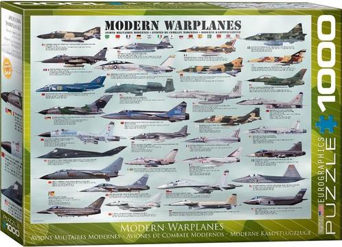 Modern Warplanes Puzzel (1000 stukjes) | Eurographics -, Hobby en Vrije tijd, Denksport en Puzzels, Nieuw, Verzenden