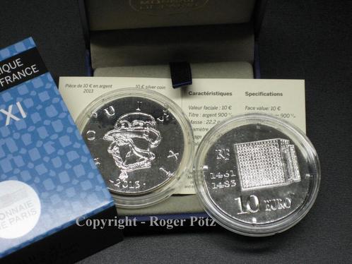 Frankreich 10 Euro 2013 Louis Xi zilver Antik Finish Pp O..., Postzegels en Munten, Munten | Europa | Euromunten, Verzenden