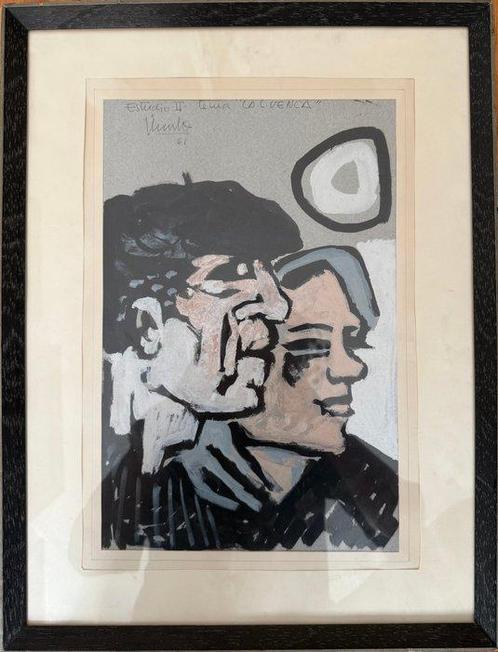Eduardo Úrculo Fernandez (1938-2003) - Estudio II - La, Antiek en Kunst, Kunst | Schilderijen | Modern
