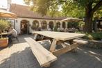 Rockwood® Landschapspicknicktafel Eiken / Kastanje 200cm, Tuin en Terras, Ophalen of Verzenden, Nieuw, Rechthoekig, Hout