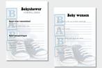 25x leuke babyshower invulkaarten (A5 formaat) babyshower 2, Kinderen en Baby's, Nieuw, Kraamcadeau, Verzenden