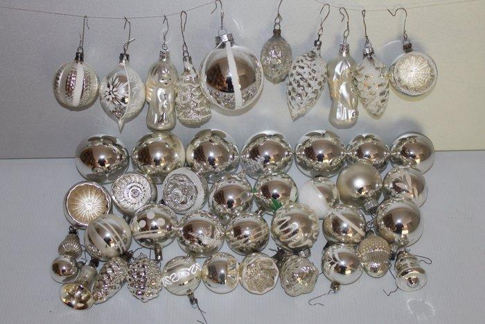 Kerstballen (40) - oude kerstversiering - Glas - 40 glas, Diversen, Kerst