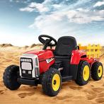 Elektrisch bestuurbare tractor met aanhanger - rood, Kinderen en Baby's, Speelgoed | Buiten | Accuvoertuigen, Nieuw, Ophalen of Verzenden