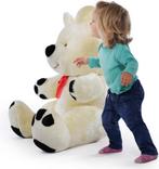 Unieke luxe knuffelbeer 120 cm met rode strik - Perfect c..., Ophalen of Verzenden, Nieuw, Beer