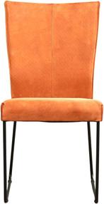 Oranje leren industriële eetkamerstoel - Kenia Leer Rost (or, Nieuw, Leer, Ophalen of Verzenden, Eén