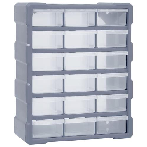 vidaXL Organiser met 18 medium lades 38x16x47 cm, Doe-het-zelf en Verbouw, Gereedschapskisten, Nieuw, Verzenden