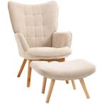 TRUUSK Oorfauteuil Met Voetenbank Relaxfauteuil Gestoffeerde, Huis en Inrichting, Fauteuils, Verzenden, Nieuw